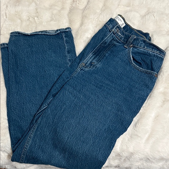 Classic Blue Denim Jeans- Abercrombie & Fitch Vintage Straight high rise - Picture 2 of 5